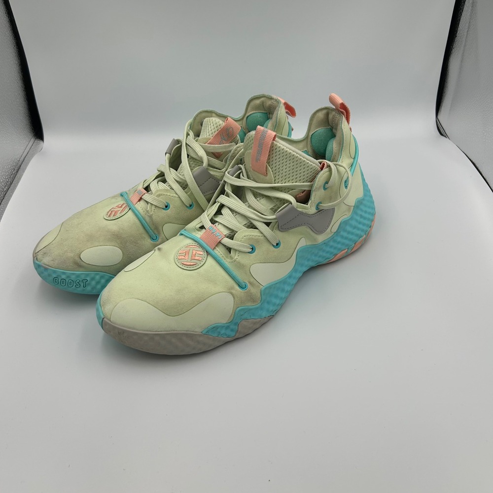 Adidas Harden Vol 6‎ Mens Basketball Shoes Light Yellow Blue Pink Size